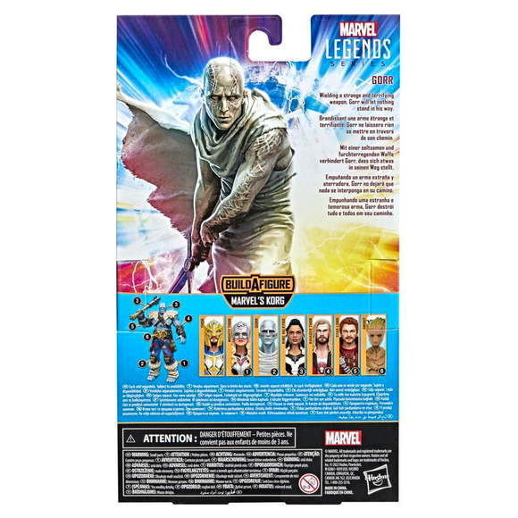 Marvel Legends: Thor: Love and Thunder - Gorr 6-Inch Action Figure (Korg Build-A-Figure) - Bards & Cards