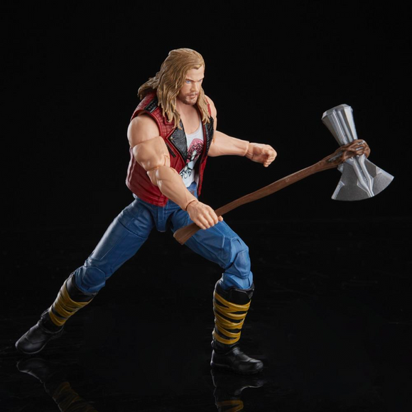 Marvel Legends: Thor: Love and Thunder - Ravager Thor 6-Inch Action Figure (Korg Build-A-Figure) - Bards & Cards