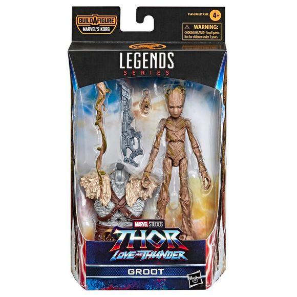Marvel Legends: Thor: Love and Thunder - Groot 6-Inch Action Figure (Korg Build-A-Figure) - Bards & Cards