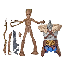 Marvel Legends: Thor: Love and Thunder - Groot 6-Inch Action Figure (Korg Build-A-Figure) - Bards & Cards