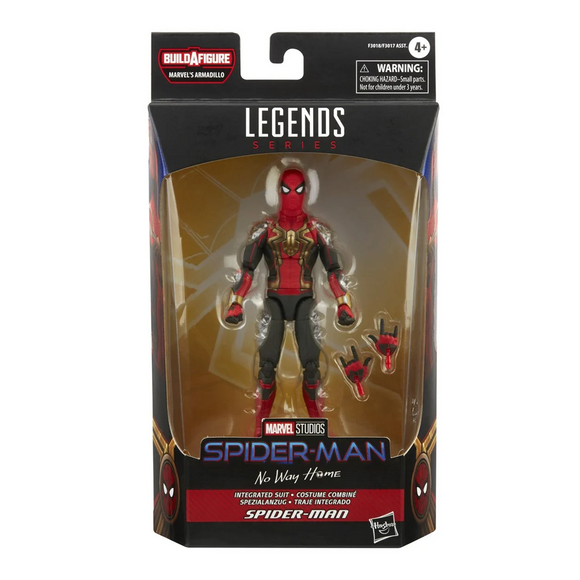 Marvel Legends: Spider-Man 3 - Integrated Suit Spider-Man 6-Inch Action Figure (Armadillo Build-A-Figure) - Bards & Cards