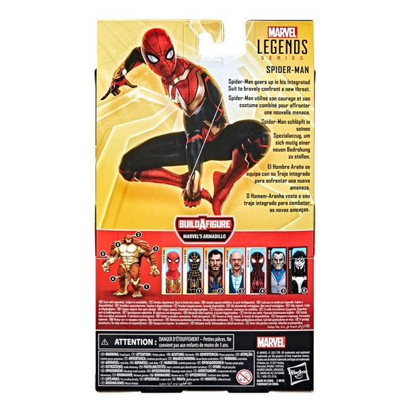 Marvel Legends: Spider-Man 3 - Integrated Suit Spider-Man 6-Inch Action Figure (Armadillo Build-A-Figure) - Bards & Cards