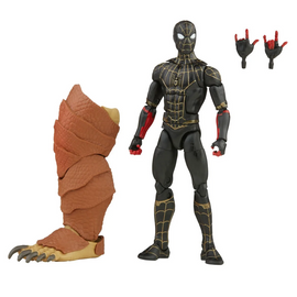 Marvel Legends: Spider-Man 3 - Black and Gold Spider-Man 6-Inch Action Figure (Armadillo Build-A-Figure) - Bards & Cards