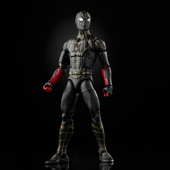 Marvel Legends: Spider-Man 3 - Black and Gold Spider-Man 6-Inch Action Figure (Armadillo Build-A-Figure) - Bards & Cards
