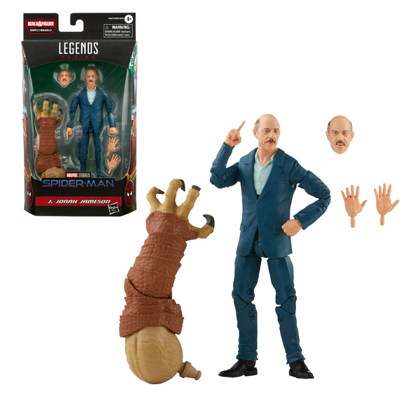 Marvel Legends: Spider-Man 3 - J. Jonah Jameson 6-Inch Action Figure (Armadillo Build-A-Figure) - Bards & Cards