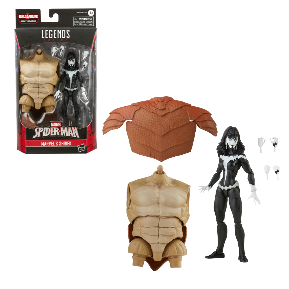 Marvel Legends: Spider-Man 3 - Marvel's Shriek 6-Inch Action Figure (Armadillo Build-A-Figure)