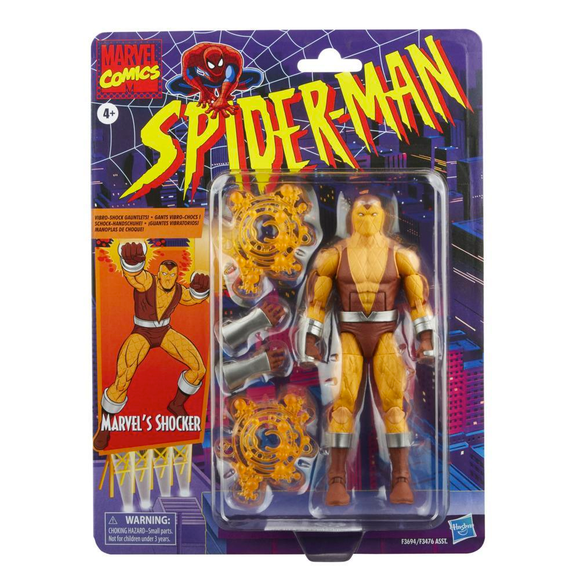 Retro Marvel Legends: Spider-Man - Shocker 6-Inch Action Figure - Bards & Cards