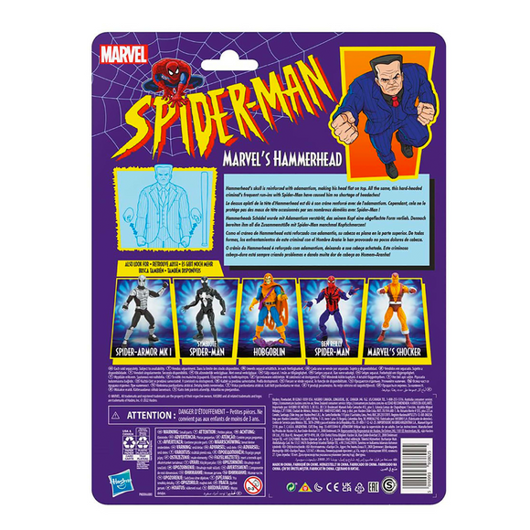 Retro Marvel Legends: Spider-Man - Hammerhead 6-Inch Action Figure - Bards & Cards