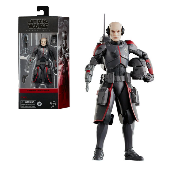 Star Wars: The Black Series - Echo (The Bad Batch) 6-Inch Action Figure - Bards & Cards