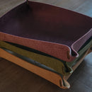Hand Made Italian Purple Pueblo Leather DND Dice Tray - Bards & Cards