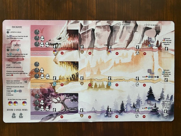 Natural Rubber Playmat for Wyrmspan - Bards & Cards