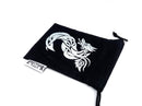 Small Cotton Twill Dice Bag - Celtic Knot Dragon Design - Bards & Cards