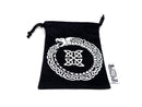 Small Cotton Twill Dice Bag - Ouroboros Design - Bards & Cards