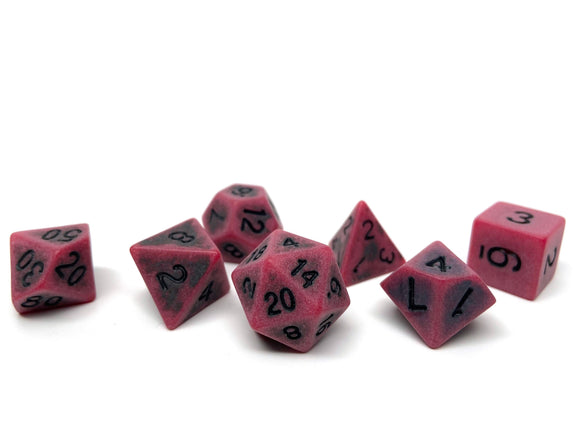 Ancient Brimstone Dice Collection - 7 Piece Set - Bards & Cards