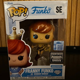 Funko Fundays Experience 2025: Pop! Originals DC Franny Funko as Wonder Woman (Diamond Glitter) LE2100 - Bards & Cards