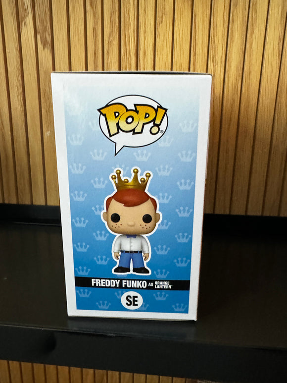 Funko Fundays Experience 2025: Pop! Originals DC Freddy Funko as Orange Lantern (Translucent) LE2000 - Bards & Cards