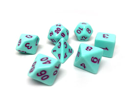 Mint Opaque 7 Piece Set - Bards & Cards