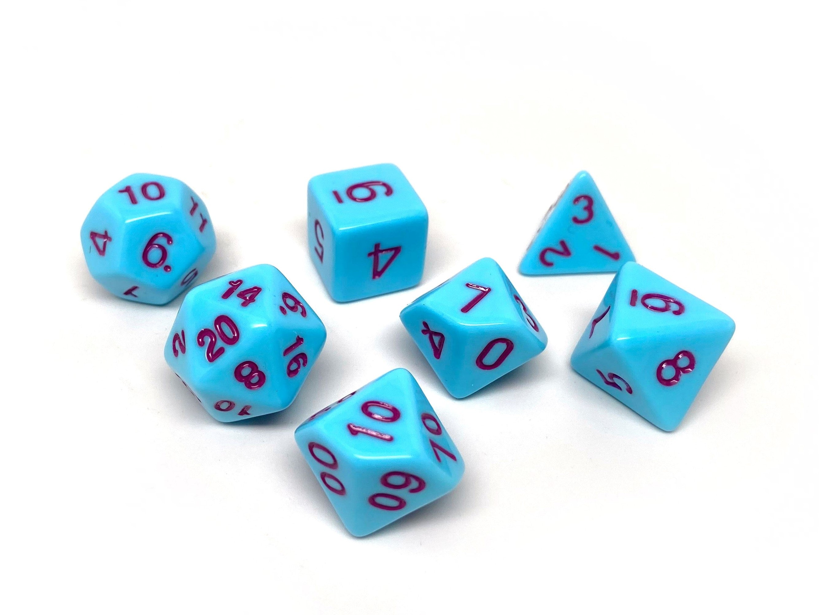 Powder Blue Opaque - 7 Piece Set - Bards & Cards