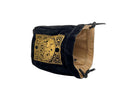 LIMITED EDITION: Black & Tan Spell Book Reversible Microfiber Self-Standing Large Dice Bag - Bards & Cards
