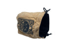 LIMITED EDITION: Black & Tan Spell Book Reversible Microfiber Self-Standing Large Dice Bag - Bards & Cards