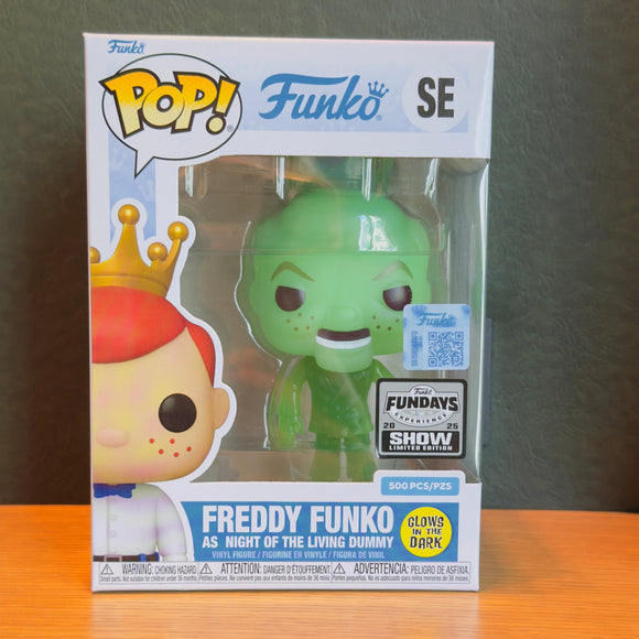 Funko Fundays Experience 2025: Pop! Originals R.L. STINE Freddy Funko as Night of the Living Dummy (Glow in the Dark) LE500 - Bards & Cards