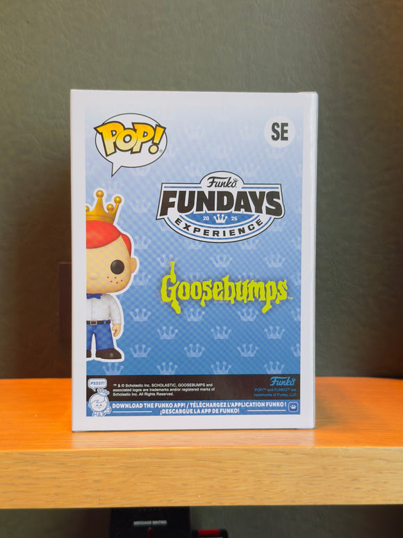 Funko Fundays Experience 2025: Pop! Originals R.L. STINE Freddy Funko as Night of the Living Dummy (Glow in the Dark) LE500 - Bards & Cards