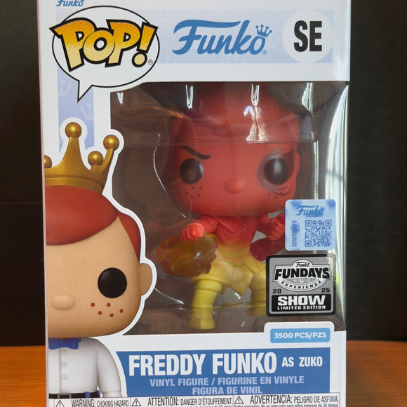 Funko Fundays Experience 2025: Pop! Originals Nickelodeon's Avatar the Last Airbender Freddy Funko as Zuko () LE3500 - Bards & Cards