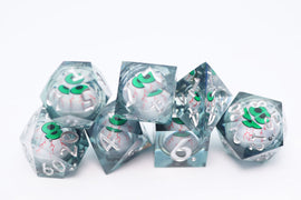 Sharp Edge Moving Eye RPG Dice Set - Inkshot - Bards & Cards