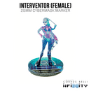 Infinity 3D Markers: Interventor, Female (25mm Cybermask) - Bards & Cards