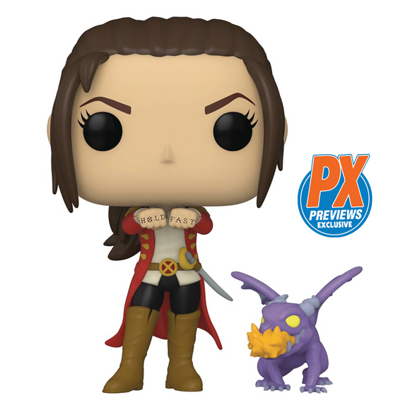 Funko POP! X-Men - Kate Pryde with Lockheed Vinyl Figure #952 Preview Exclusives (PX) - Bards & Cards