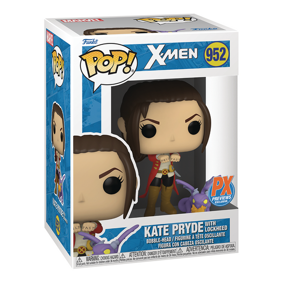 Funko POP! X-Men - Kate Pryde with Lockheed Vinyl Figure #952 Preview Exclusives (PX) - Bards & Cards