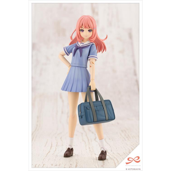 KOTOBUKIYA Plastic Model Kits: Sousai Shoujo Teien - Madoka Yuki High School Summer Clothes (Dreaming Style Milky Marine Ver.) 1/10 Scale Model Kit - Bards & Cards