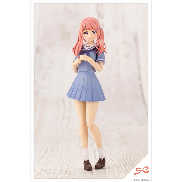 KOTOBUKIYA Plastic Model Kits: Sousai Shoujo Teien - Madoka Yuki High School Summer Clothes (Dreaming Style Milky Marine Ver.) 1/10 Scale Model Kit - Bards & Cards