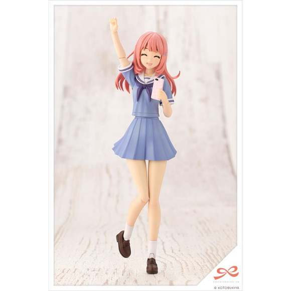 KOTOBUKIYA Plastic Model Kits: Sousai Shoujo Teien - Madoka Yuki High School Summer Clothes (Dreaming Style Milky Marine Ver.) 1/10 Scale Model Kit - Bards & Cards