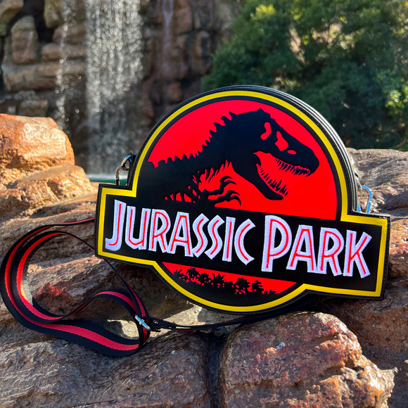 Loungefly: Universal - Jurassic Park Logo Crossbody Bag - Bards & Cards