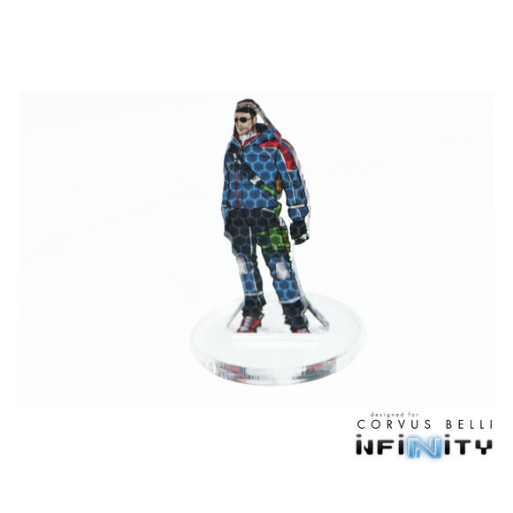 Infinity 3D Markers: Jacques Bruant (25mm Camo -3) - Bards & Cards
