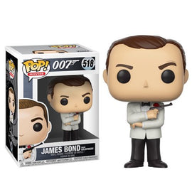 Funko POP! 007: James Bond - Sean Connery White Tux Vinyl Figure #518 - Bards & Cards