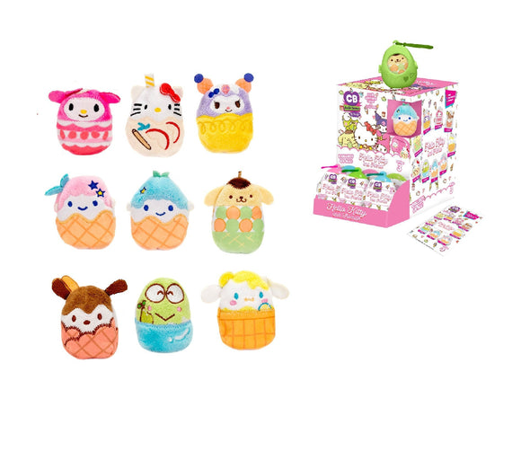 Fiesta: Cutie Beans Sanrio Favorite Flavor - 1 Blind Plastic Egg with 3" Plush Clip - Bards & Cards