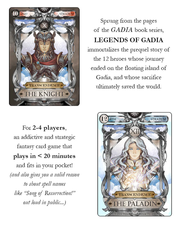 Legends of Gadia: FIRST EDITION Fantasy Card Game - Bards & Cards