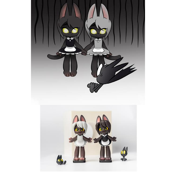 KONGZOO: Maid Cat Series - 1 Blind Box Figure - Bards & Cards