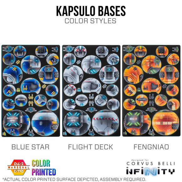 Kapsulo Bases [Color Printed] - Bards & Cards