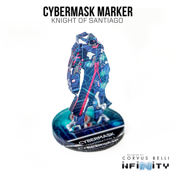 Infinity 3D Markers: Knight of Santiago (25mm Cybermask) - Bards & Cards