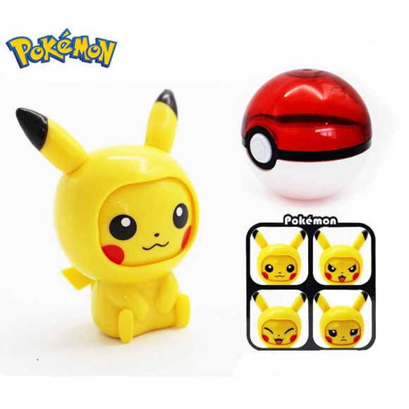 LingDong: Pokemon Face Off Figures 1st Batch - 1 Blind Pokeball Capsule - Bards & Cards