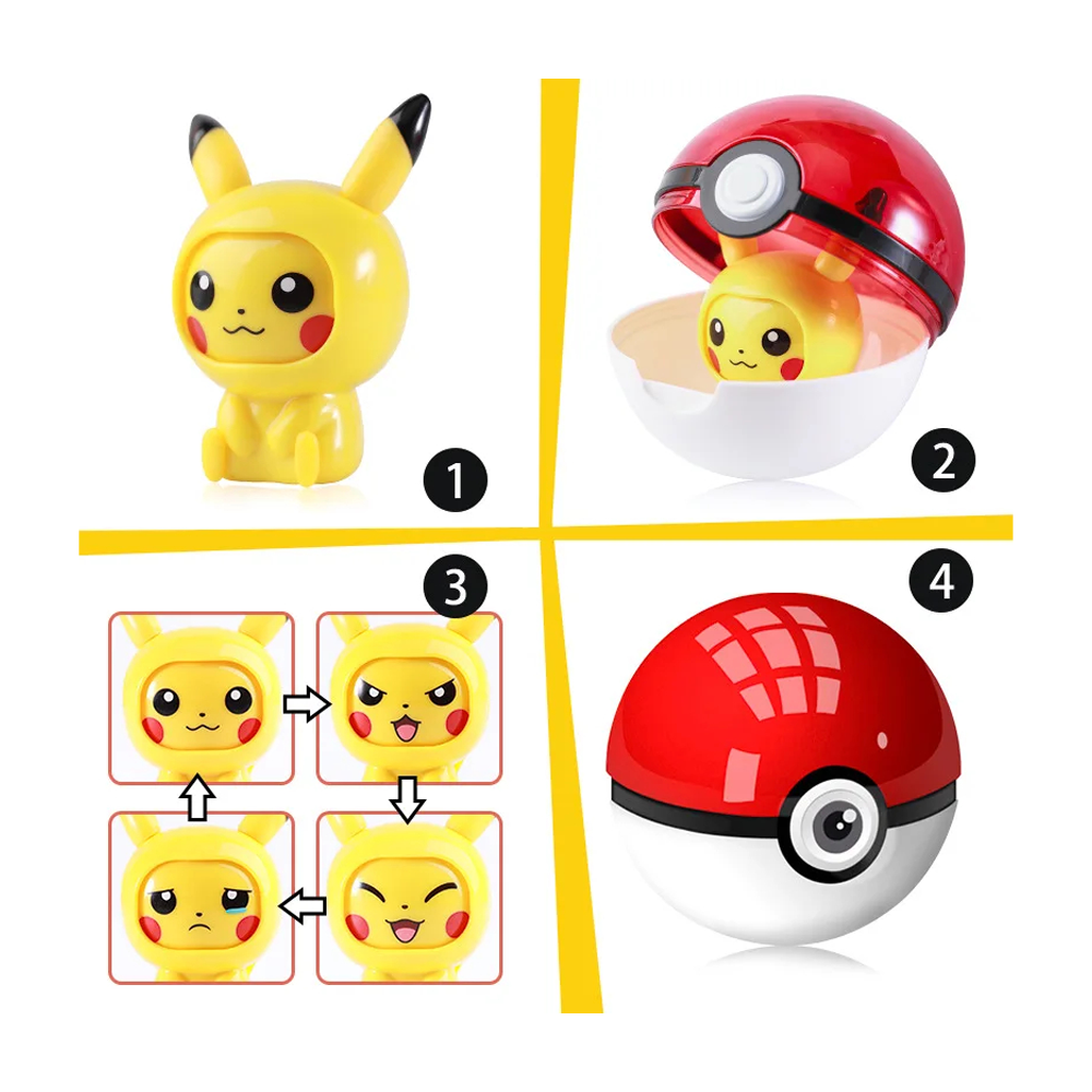 LingDong: Pokemon Face Off Figures 1st Batch - 1 Blind Pokeball Capsule