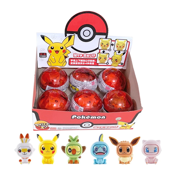 LingDong: Pokemon Face Off Figures 1st Batch - 1 Blind Pokeball Capsule - Bards & Cards