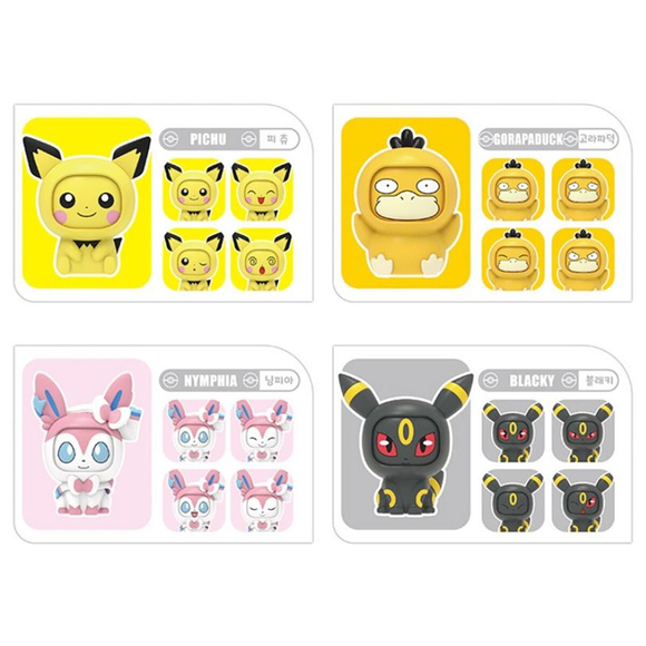 LingDong: Pokemon Face Off Figures 3rd Batch - 1 Blind Pokeball Capsule - Bards & Cards