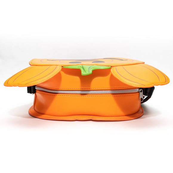 Loungefly: Disney - Mickey Mouse Jack-O-Lantern Crossbody Bag Entertainment Earth Exclusive - Bards & Cards