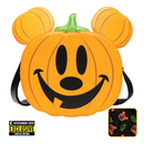 Loungefly: Disney - Mickey Mouse Jack-O-Lantern Crossbody Bag Entertainment Earth Exclusive - Bards & Cards