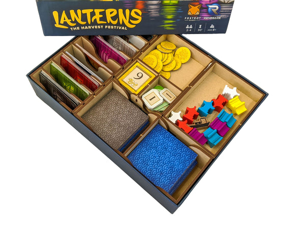 Lanterns Board Game Organizer Insert - Bards & Cards
