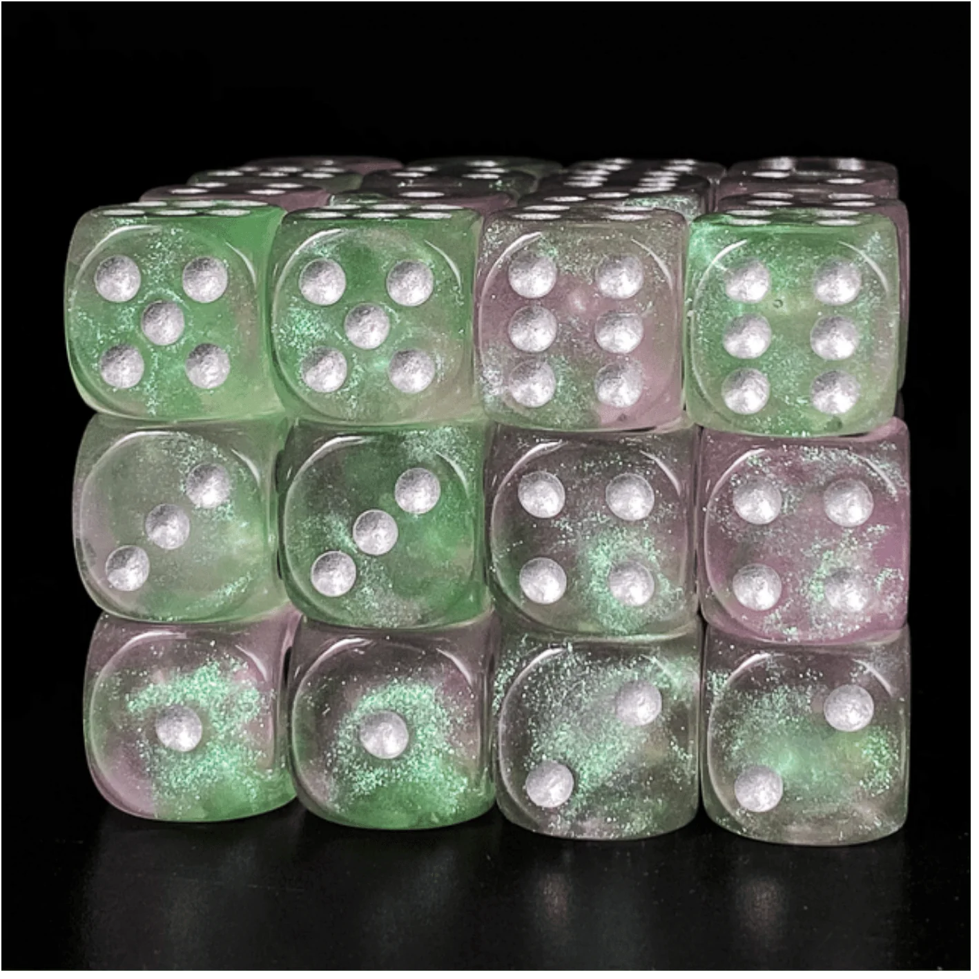 12-Piece Pip D6 Set by Foam Brain Games - Bards & Cards